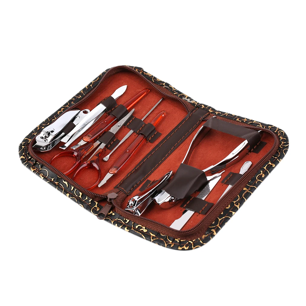 12/10 шт в 1 комплект Многофункциональный Портативный Нержавеющая сталь ногтей маникюрный набор мини щипчики для ногтей машинка для стрижки волос инструмент для пинцета