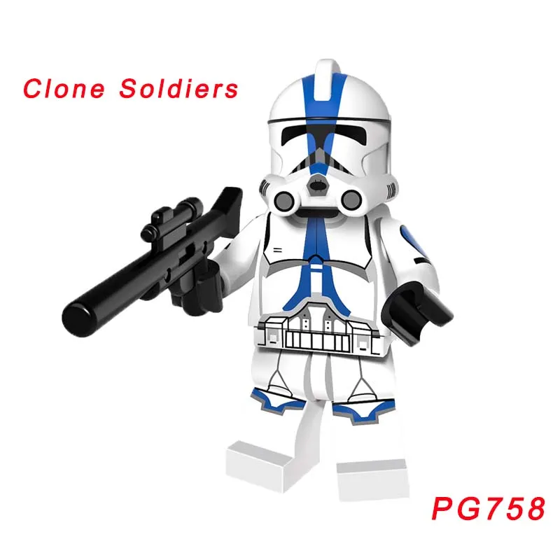Starwars Han Solo Embo Jawa Finn Anakin K-3Po Yoda капитан Tarpals Aayla Secura солдат-клон - Цвет: pg758