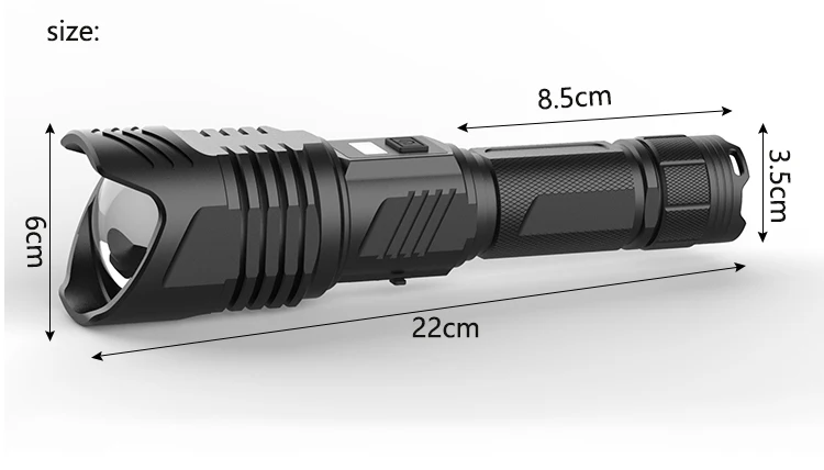 ZK20 светодиодный фонарик супер мощность XHP90 фонарь Водонепроницаемый умный чип лампа безопасности молоток zoom Lanterna power Bank использование батареи 26650