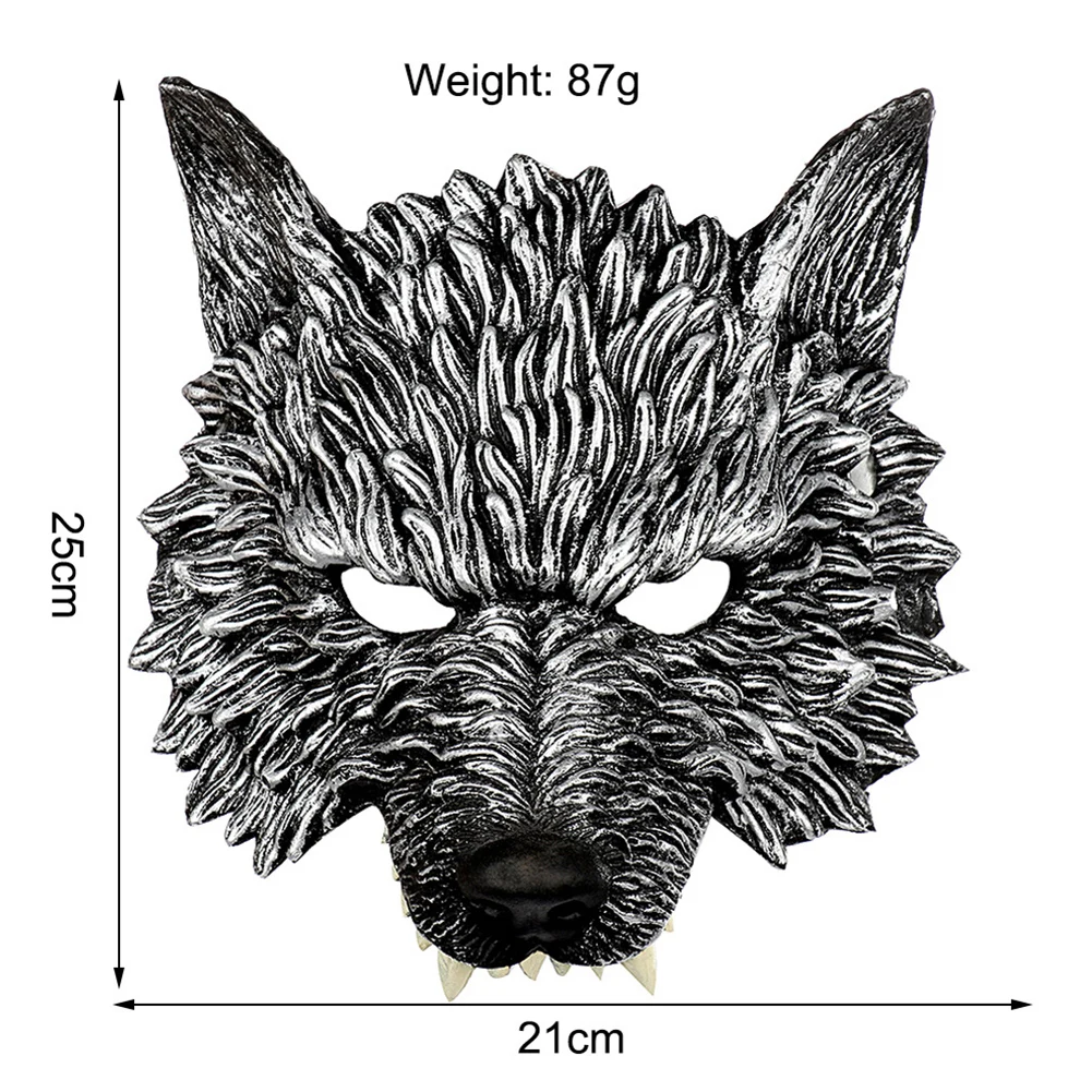 Хэллоуин волк полумаска косплей маскарад Вечерние реалистичные вид оборотень лица одеваются реквизит вечерние украшения продукта