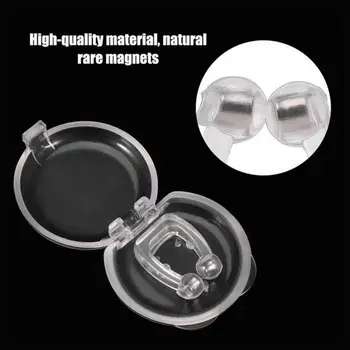 

2/4/6 pcs Silicone Magnetic Anti Snore Stop Snoring Nose Clip Sleep Tray Sleeping Aid Apnea Guard Night Device with Case