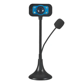 

LED High-Definition Webcam, Desktop or Notebook with Microphone Live Broadcast Home Video USB Drive-Free Camera