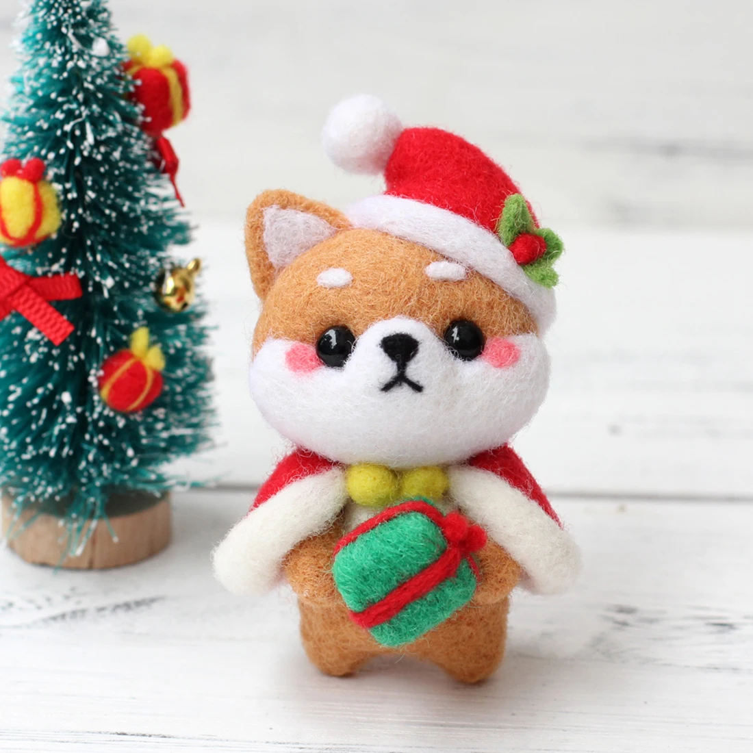 Игла DIY Набор для валяния, шерстяной ковер, набор для крючка, ручная работа, шерстяная вышивка, креативный подарок с ударной иглой-Санта Клаус