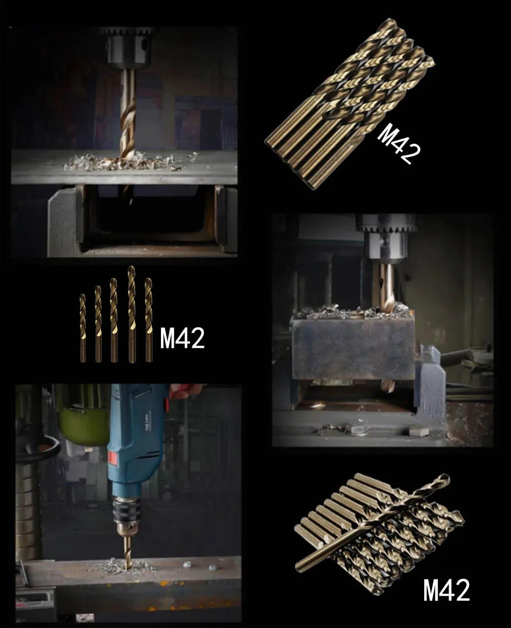 ENCLUME,Cobalt11mmForet hélicoïdal HSS M42 en Cobalt 1mm 13mm, utilisé pour percer sur l