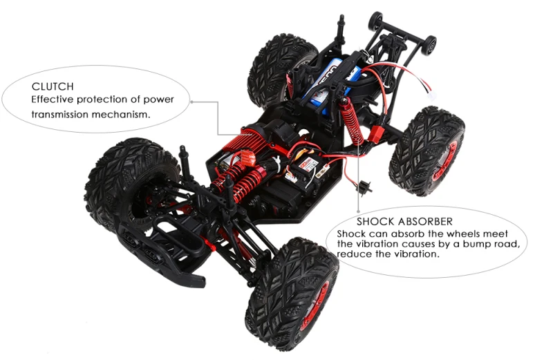 Радиоуправляемый автомобиль 4WD 40 км/ч гоночный Дрифт скоростной автомобиль мотоцикл Багги скалолазание автомобиль грузовик высокоскоростной двигатель 2,4 г автомобиль с дистанционным управлением