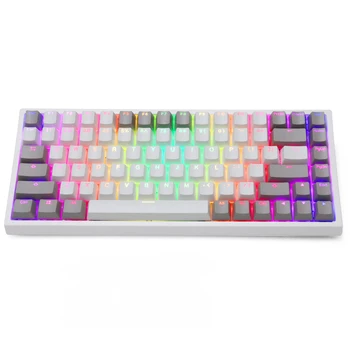 

Keycool KC84 Mechanical Keyboard 84 bluetooth 5 hot swappable socket Dual Mode light effect RGB switch led PBT doubleshot keycap