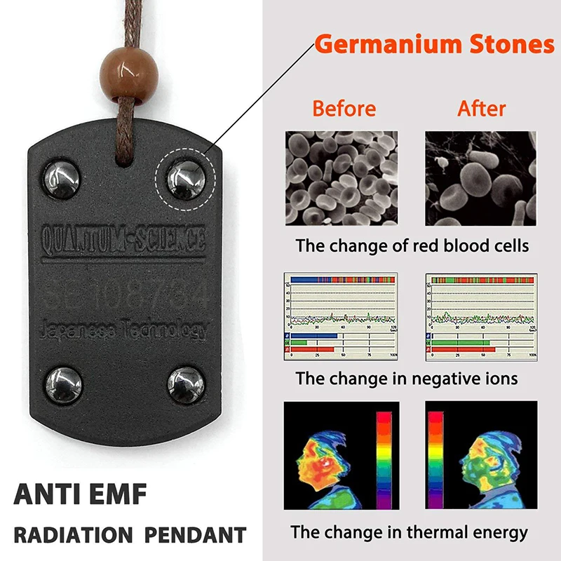 

Health Life Anti EMF Radiation Protection Pendant Energy Scalar Men Women Quantum Bio Science Negative Ions Pendant Necklace