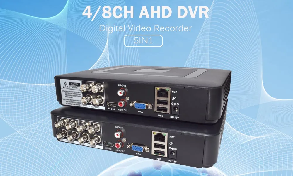 Гибридный dvr nvr 4CH 8CH h.264 видео рекордер 5в1 для аналоговой AHD камеры 5Мп ip камера Мини dvr nvr Onvif видео наблюдения dvr