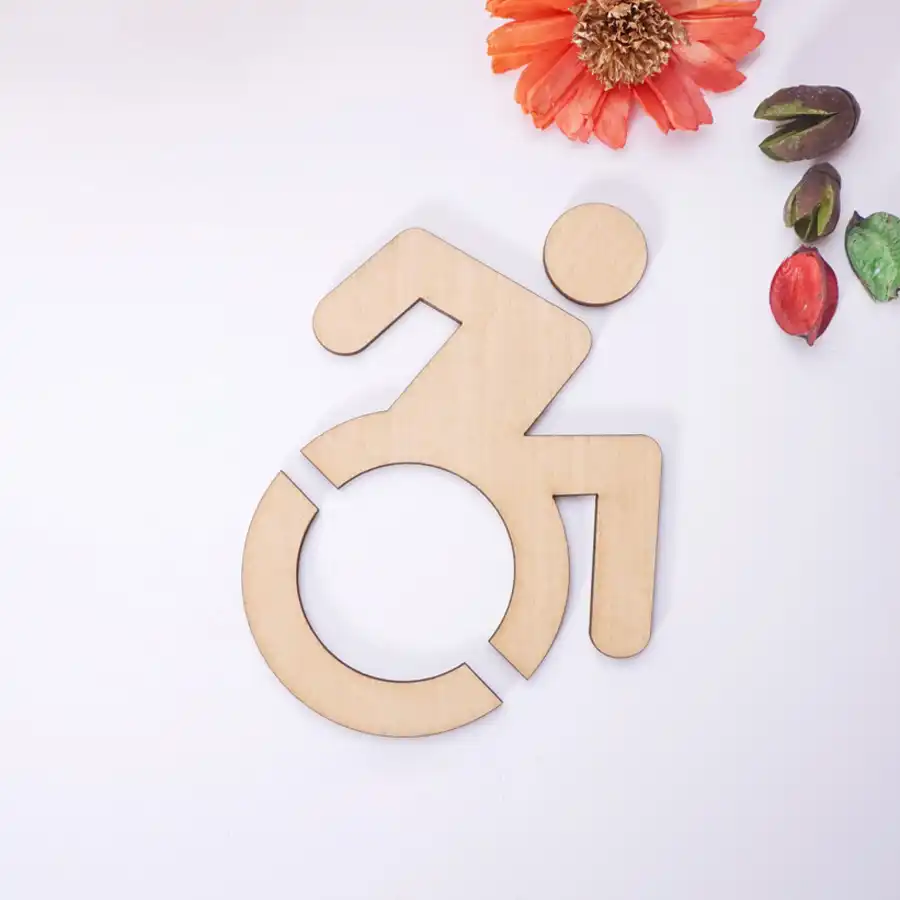 1 Adet 3d Akrilik Tekerlekli Sandalye Erisilebilir Engelli Tuvalet Aynali Kapi Etiket Duvar Isareti Duvar Cikartmalari Aliexpress