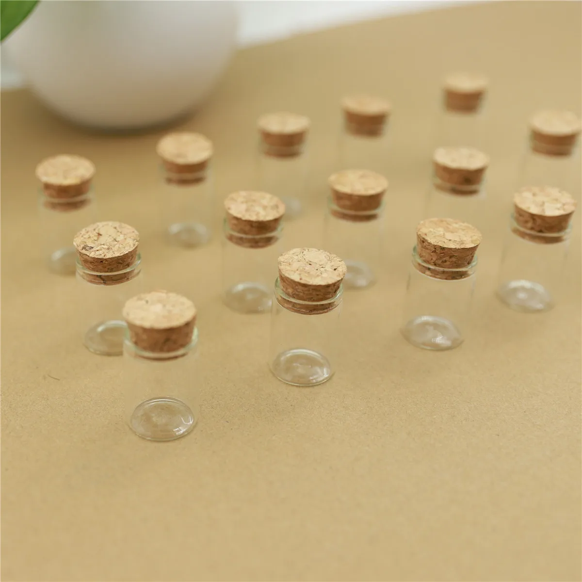 50pcs/lot 22*30mm 5ml Small Glass Vial Bottle Test Tube Cork Stopper Mini Bottle Container Jars Tiny Bottle glass 5