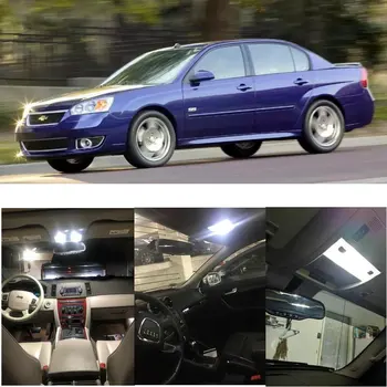 

Car Interior Led Light Kit For 2006 Chevrolet Malibu 14pc Licnse plate Dome Map trunk Lamp bulb error free t10