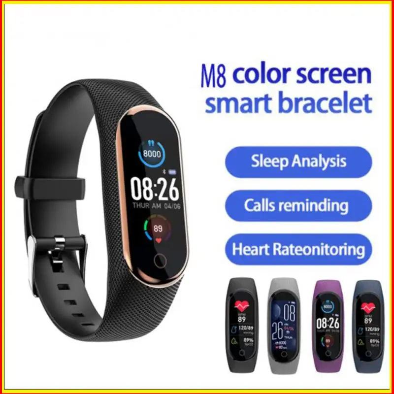 NewHot M8 Men Women Smartband Bracelets IP67 Waterproof Fitness Tracker Pedometer Heart Rate Blood Pressure Monitor Wristband |