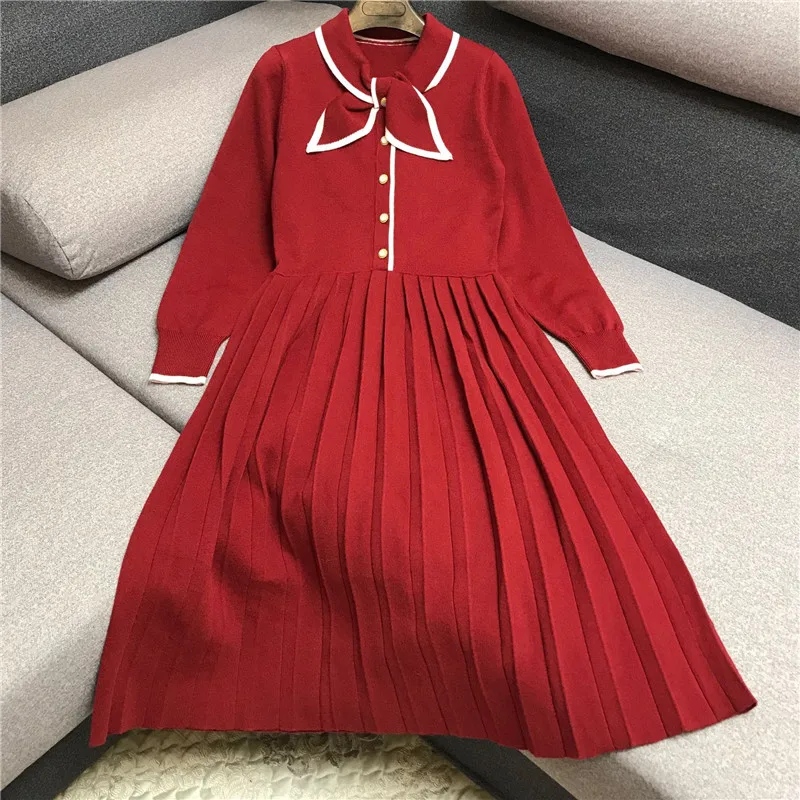 Роскошное дизайнерское Брендовое трикотажное платье для женщин винтажное