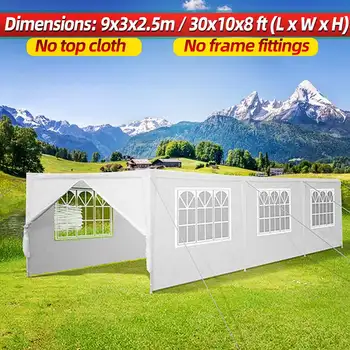 

30x10FT Canopy Tent Wedding Party Tent Wall Sides Waterproof Garden Patio Portable Outdoor Canopy Commercial Instant Gazebos