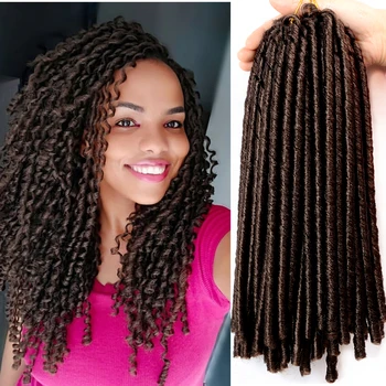 Full star Crochet Braids Synthetic Hair Extensions Soft Faux Locs Black Brown Bug Color 70 g/pack Crochet Hair for Women 1