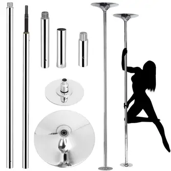 

45mm Removable Stripper Pole Home Dance 360 Spin Dance Training Pole Portable Fitness Dance Sport Exercise Pole Kit Easy Install