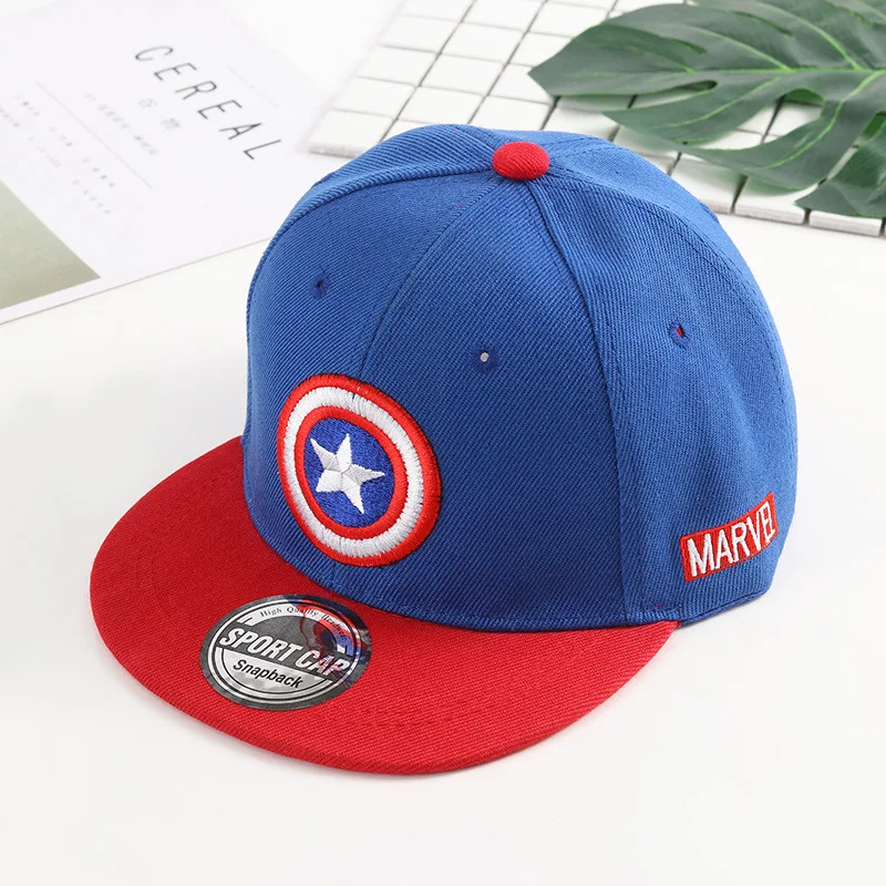 Детская бейсбольная кепка с изображением Капитана Америки, Супермена, Бэтмена, Детская кепка для мальчиков и девочек, хип-хоп кепка, детская бейсболка, кепка для папы