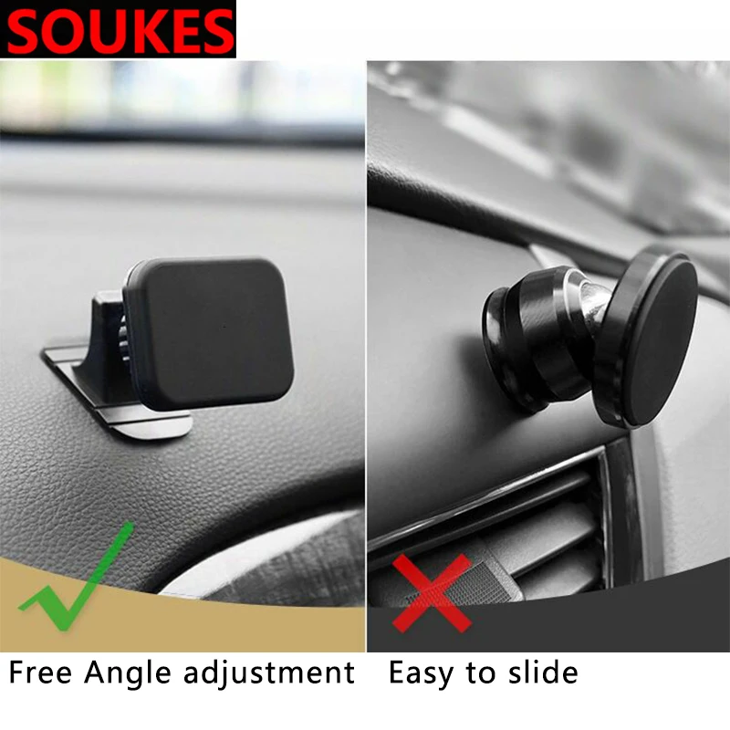 Magnetic For Mini Cooper Chevrolet Cruze Aveo Lacetti Seat Ibiza Mazda 3 6 CX-5 CX 3 5 Car Mount Dashboard Phone Holder Stand