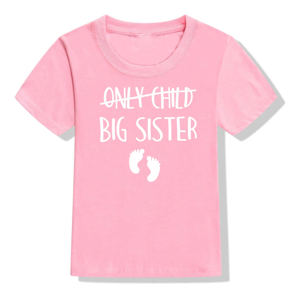 Только для детей, старшая сестра, Детская рубашка для беременных, забавные повседневные футболки с короткими рукавами для девочек, модные топы для детей