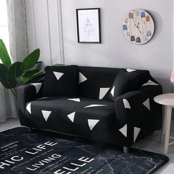 

Geometry Cartoon Sofa Covers Cotton Stretch Couch Cover Elastic Sofa Covers for Living Room Slipcovers Armchair Furniture Cover
