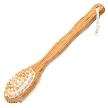 

New Body Brush, Bath Brush, Health Brush Long Handle Brush for Back, Natural Bristles Body Brush, Wooden Brush Bathroom Shower S