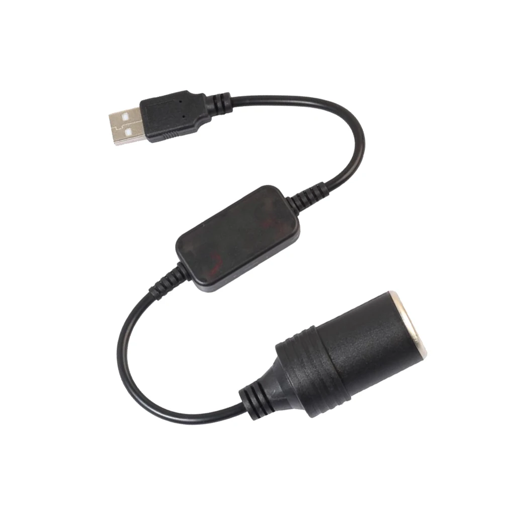 USB 5V папа 12V розетка для автомобильного прикуривателя конвертер черный 0. |