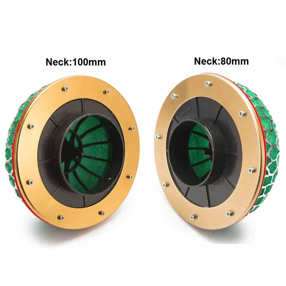 80 мм/100 мм разъем Универсальный воздушный фильтр воздухоочиститель Впускной супер поток мощности перегруженный комплект для BMW E36 M3 EP-AF80 5