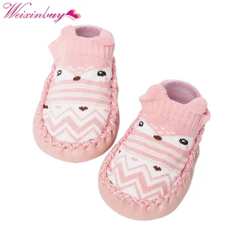 

Newly Baby ShoesToddler Floor Sock Cartoon Baby Boys Girl Shoes Socks With Rubber Sole Prewalker