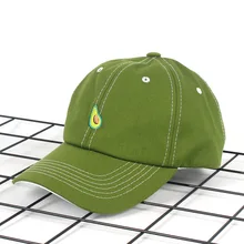 Бейсбольная кепка с вышитыми фруктами, Персиком, бананом, виноградом, авокадо, хлопковая бейсбольная кепка, кепка ярких цветов