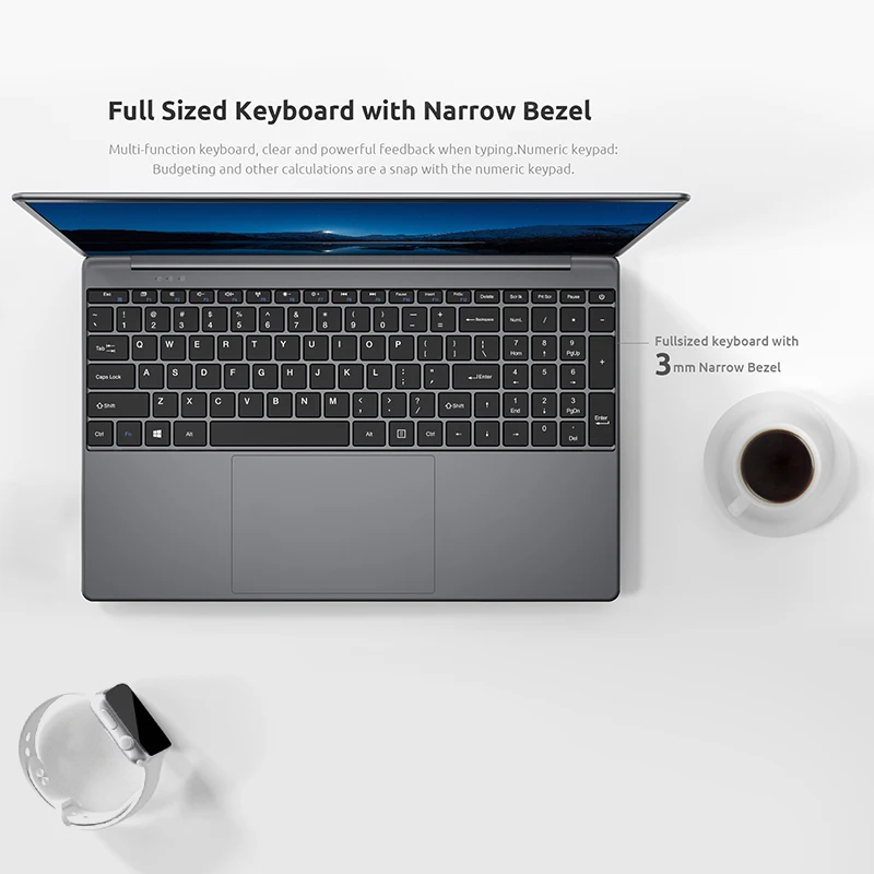 BMAX S15 Laptop 15.6 Inch Intel Gemini Lake N4100 8GB RAM LPDDR4 128GB ROM SSD Quad Core 1920 * 1080 IPS Windows 10 Notebook
