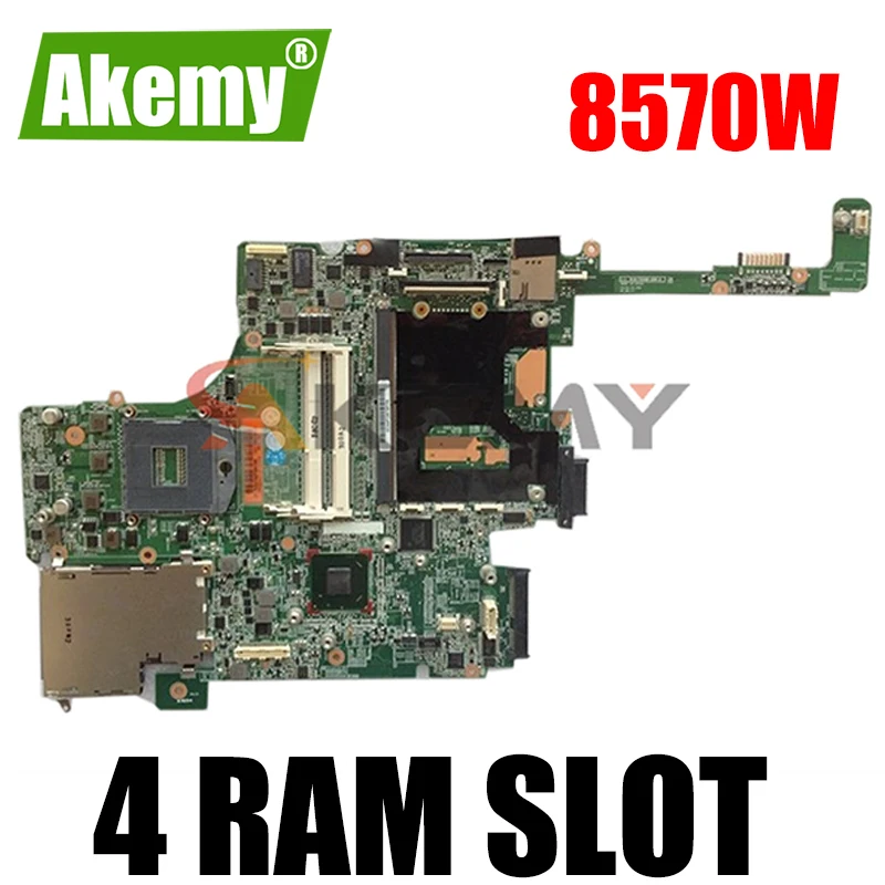 Материнская плата AKemy для ноутбука HP Elitebook 8570 Вт 4 ядра SLJ8A материнская 690643-501 695956-001
