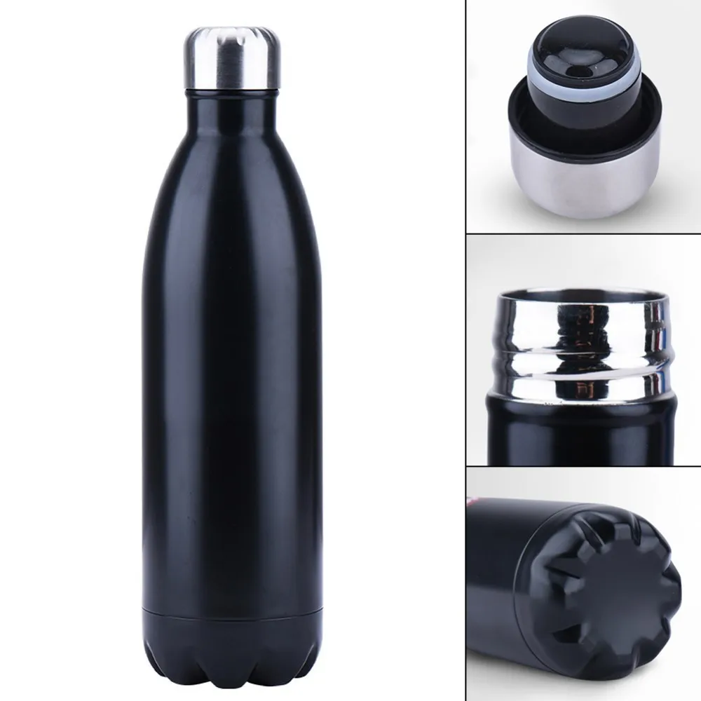 350/500/750/1000ml Double-wall Creative BPA free Water Bottle Stainless Steel Beer Tea Coffee Portable Sport Vacuum