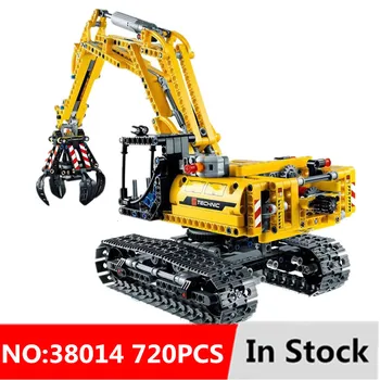 

720pcs 2in1 Compatible Brand Technic Excavator Model Building Blocks Brick Without Motors Set City Kids Toys For Children Gift