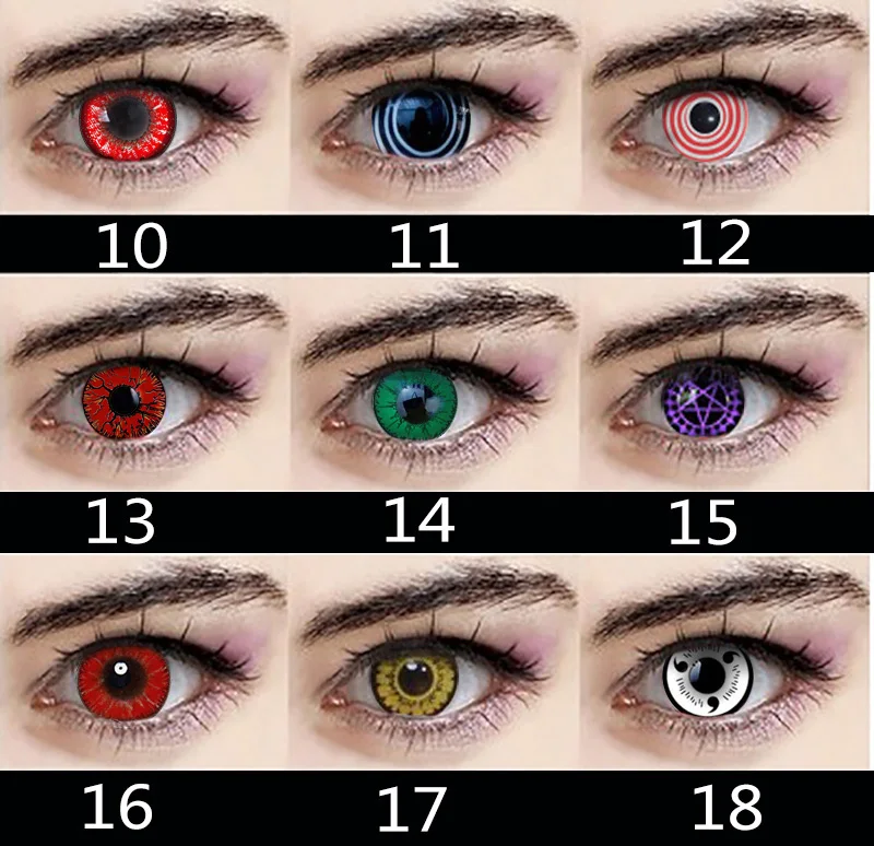 

2Pcs/1Pair Cosmetic Eye Makeup Tool For Cosplay DIY Party Cartoon Character Color Comfortable Eyewear Big Eyes Party Makeup Set