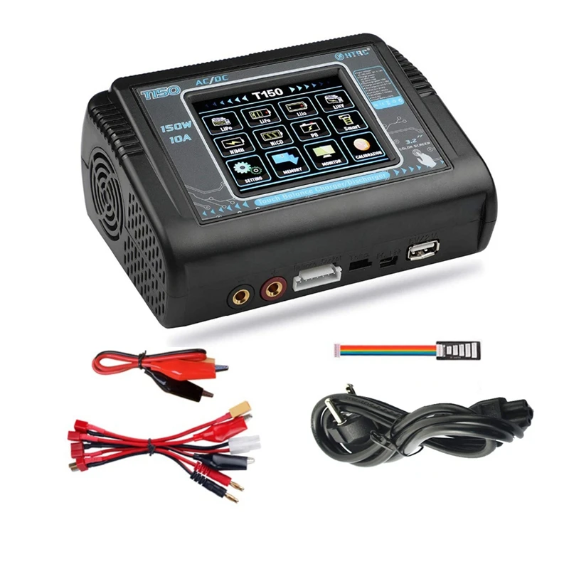 HTRC 150 Вт AC/DC 10A балансирующее зарядное устройство T150 умное Dis для Lilon/LiPo/LiFe/LiHV/NiCd/NiMH/PB