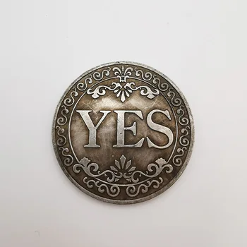 

Yes or No Commemorative Coin Lucky Coin Yes NO Letter Coin Collection Art Commemorative Coin Magic Toy Coin