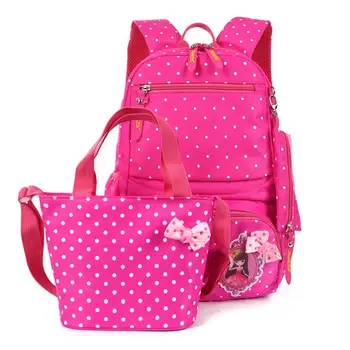 

Children School bags set Girls Primary Backpack Kids school backpcak 3 pcs princess schoolbags kids mochilas escolar infantil