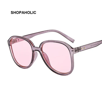 

Sunglasses Round Women Sun Glasses Female Eyewear Eyeglasses Plastic Frame Clear Lens UV400 Shade Fashion Driving New