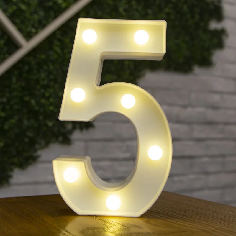 3D Letter LED Night Light 26 Letters 0-9 Numbers Subtitles Logo Lights for Interior Decoration Baby Shower Wedding Decoration cool night lights Night Lights