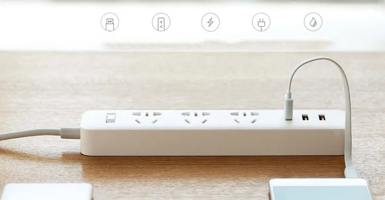 Горячая Xiaomi Mi интеллектное устройство передачи энергии полоса электрическая розетка Wi-Fi приложение беспроводной пульт дистанционного управления 3/5 порты 3 USB розетки