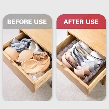 

2020 Solid Color Women Underwear Storage Box with Compartments For Home Socks Underpants Organizer Drawers Fast Shipping Mujer