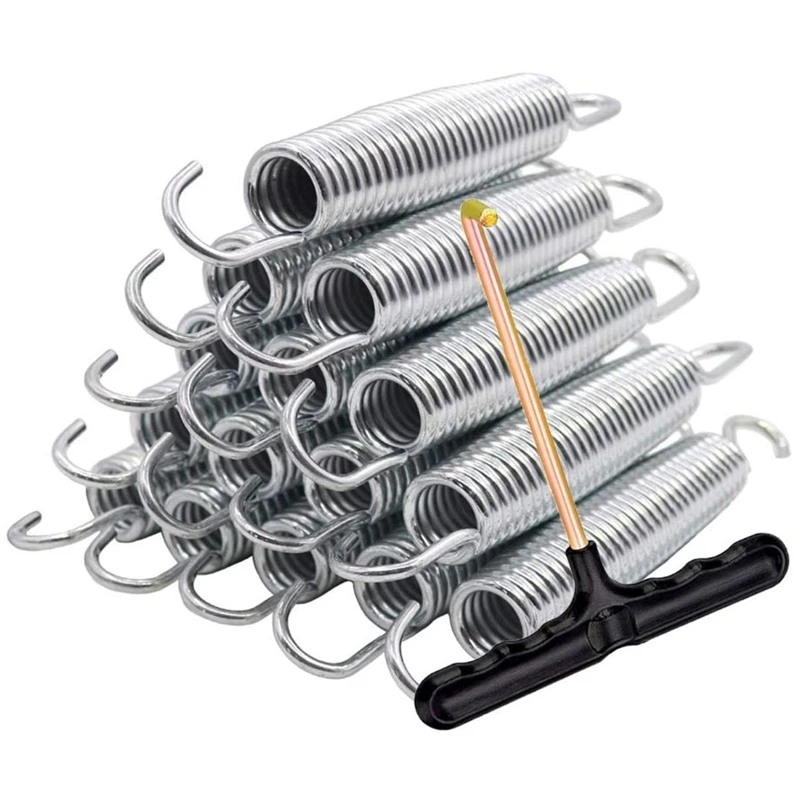 Top! 16Pcs 5.5inch Trampoline Springs Galvanized Steel Replacement