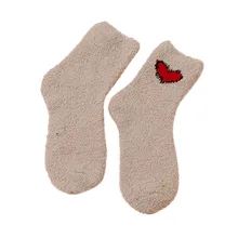 Женские хлопковые носки толстые противоскользящие коралловые флисовые Носки-тапочки ковровые носки A20