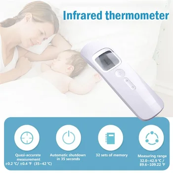 

Infrared Electronic Thermometer Forehead Thermometer Hand-held Infrared Temperature Fast Detector Thermometer For Baby Adults