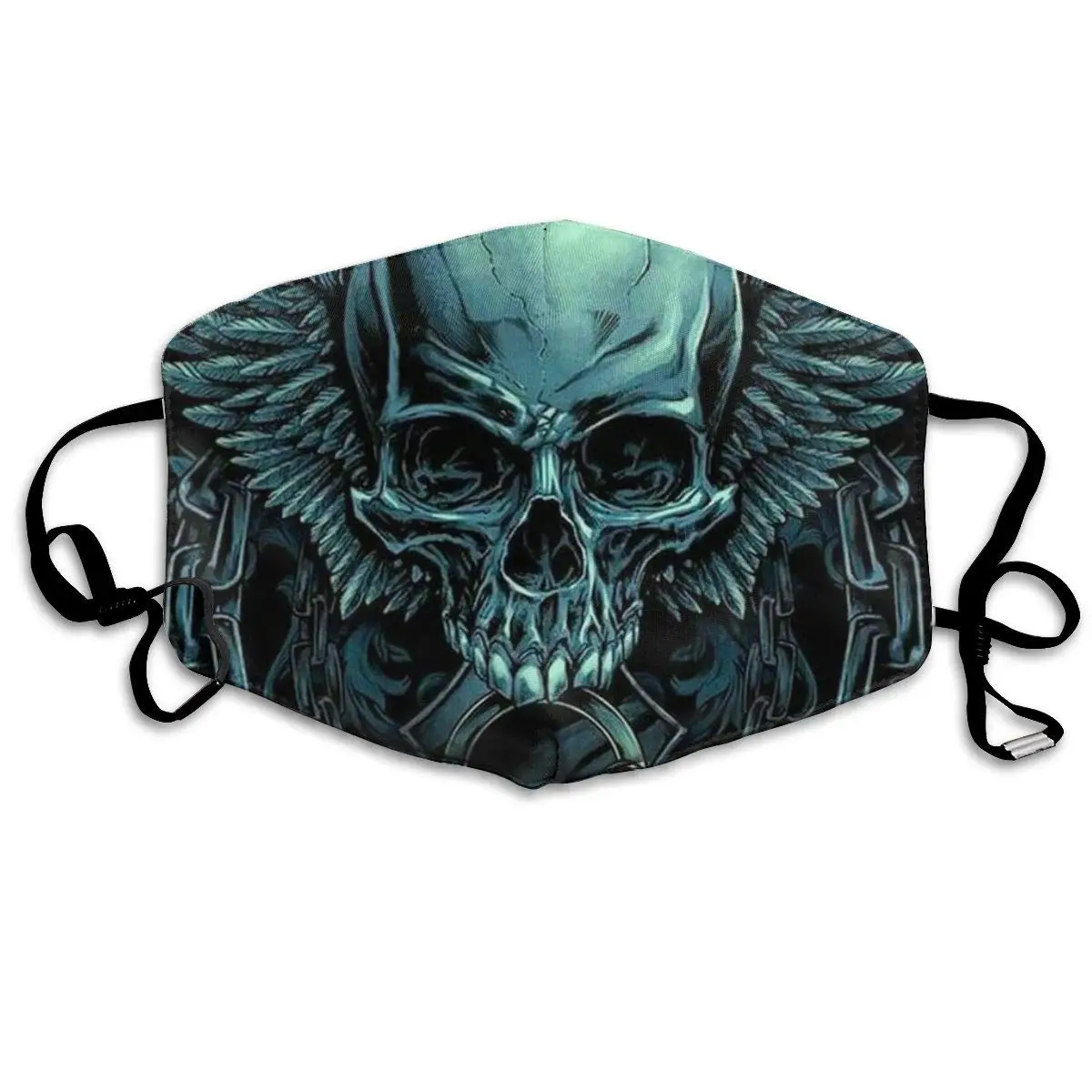 

YongColer Unisex Face Mask - Breathable Environmentally Mask for Traveling Skiing Cool Skull Art Designs Black