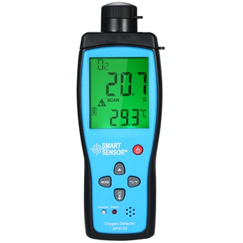 

SMART SENSOR Oxygen Meter Digital Portable Automotive O2 Gas Tester Monitor Detector Handheld Oxygen Meter