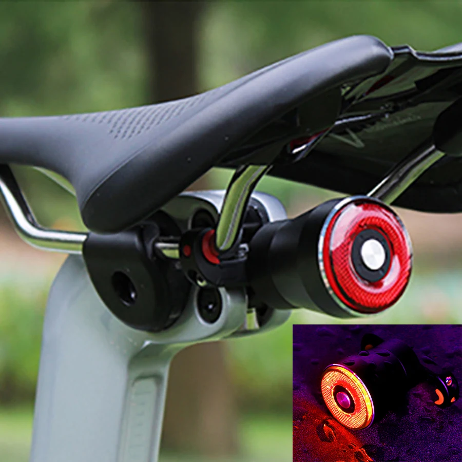 Usb велосипедный задний фонарь умный стоп датчик светильник s MTB дорожный цикл