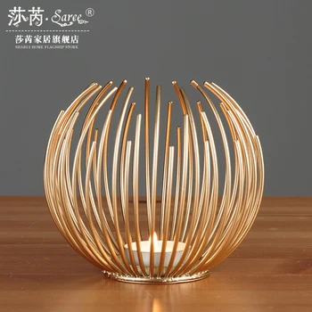 

Creative Metal Candle Holder Table Modern Retro White Moroccan Wrought Iron Romantic Christmas Portavelas Home Decor BY50ZT