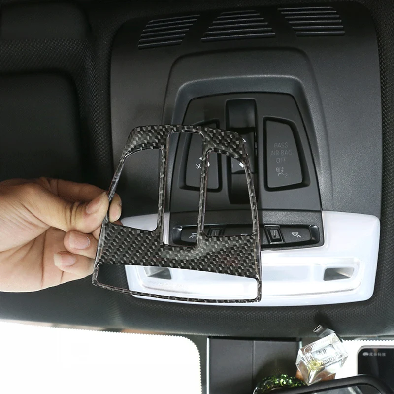 Углеродное волокно ABS автомобильный передний светильник для чтения лампа панель