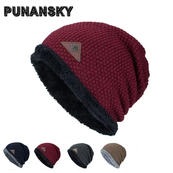

Fashion Knitted Winter Warm Hats Plus Velvet Skullies Beanies Bonnet Hats for Men Women Beanie Baggy Outdoor Sports Gorro